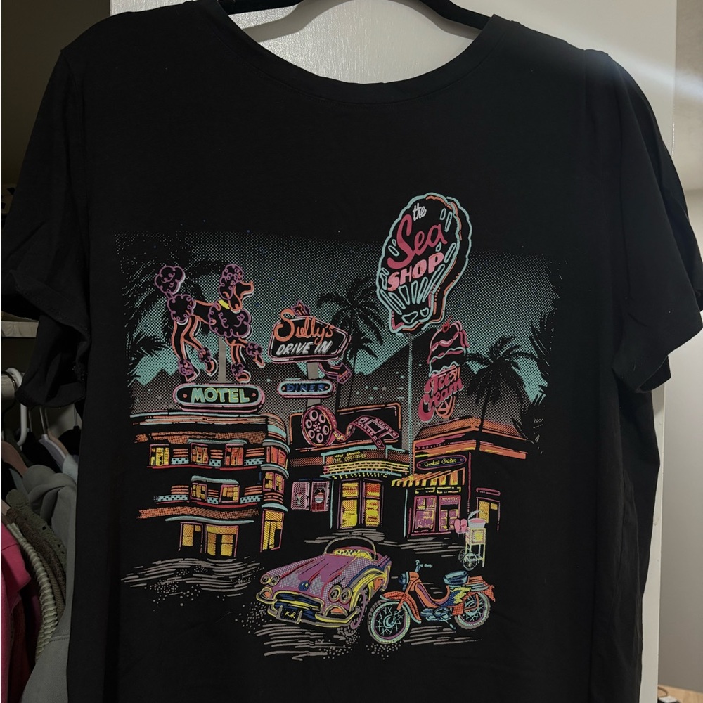 H&M Black Graphic Tee